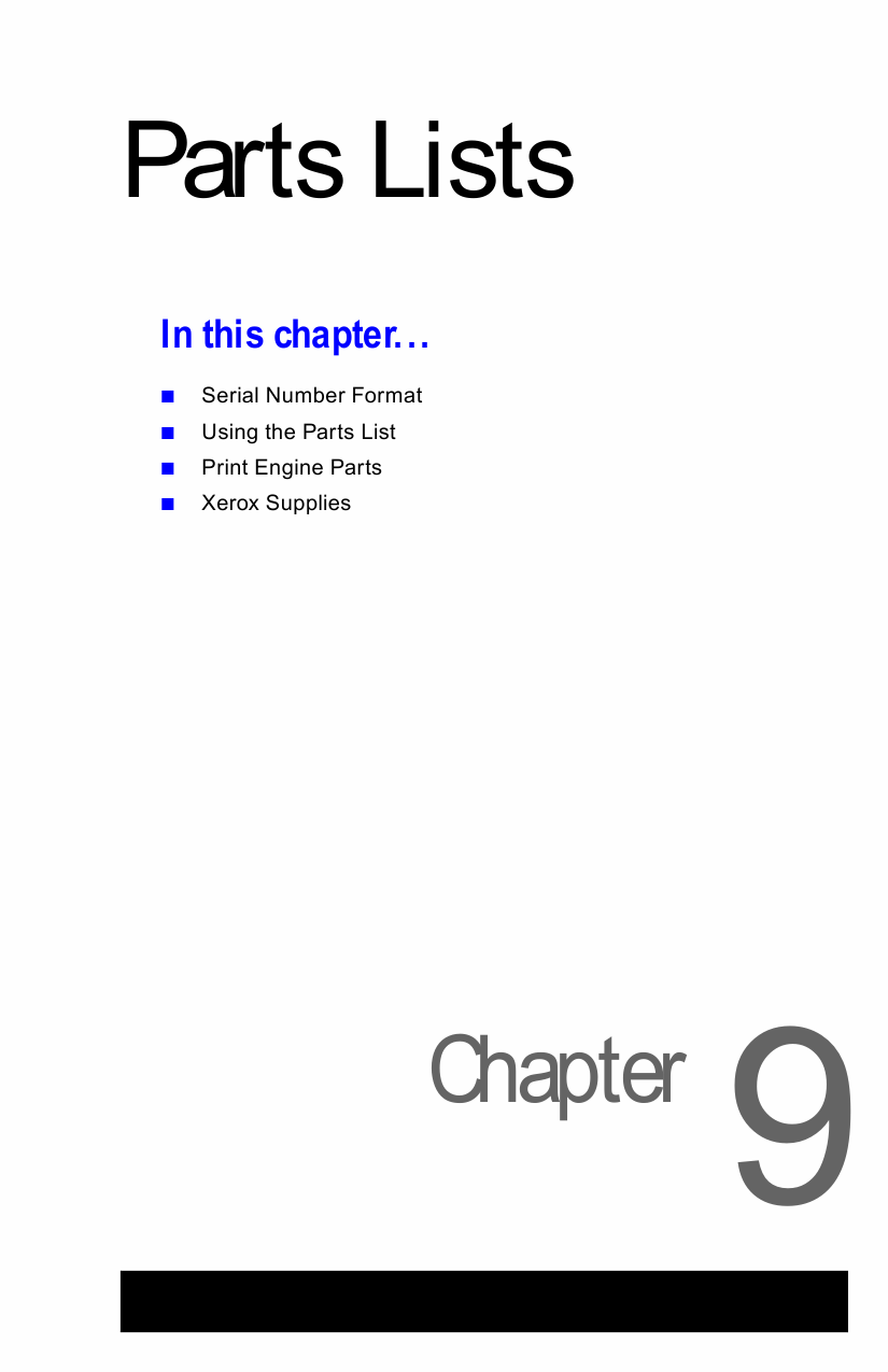 Xerox Phaser 3450 Parts List Manual-1